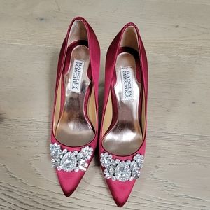Badgley mischka maroon shoe